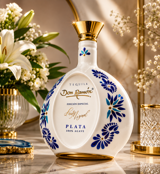 Tequila edición especial LM cerámica plata