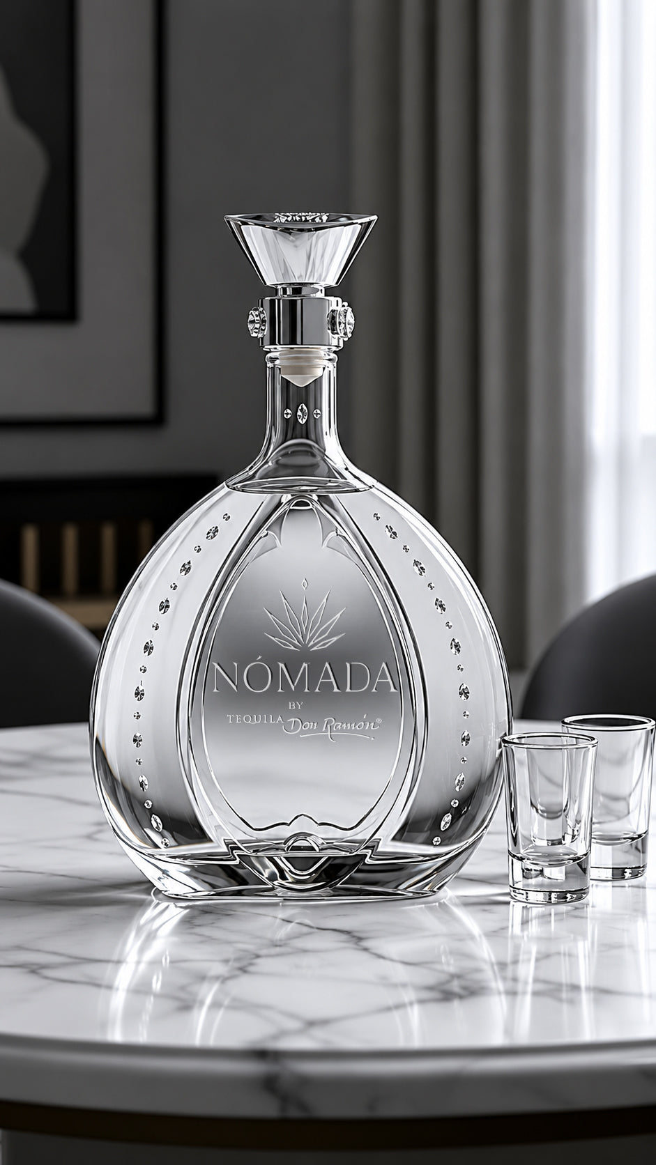 Nómada Tequila Swarovski Plata